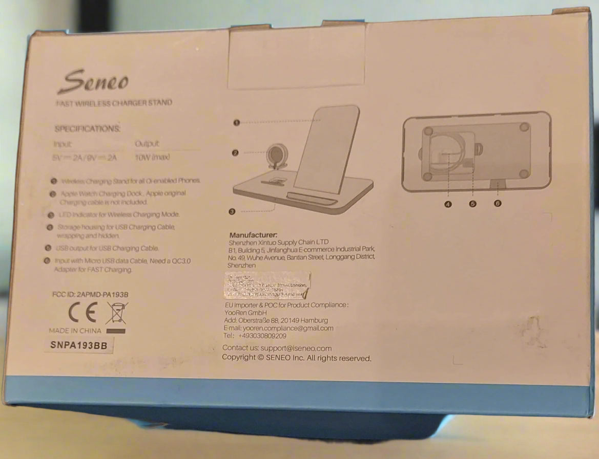 SENEO FAST WIRELESS CHARGER STAND