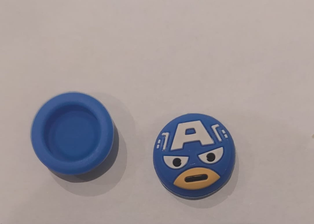 Set of two Captain America ,Avengers Set of two Silicone Controller Analog PS5 PS4 PS3 Xbox 360 One Switch Pro Thumbstick Caps Silicone Analog Thumb Stick Grips