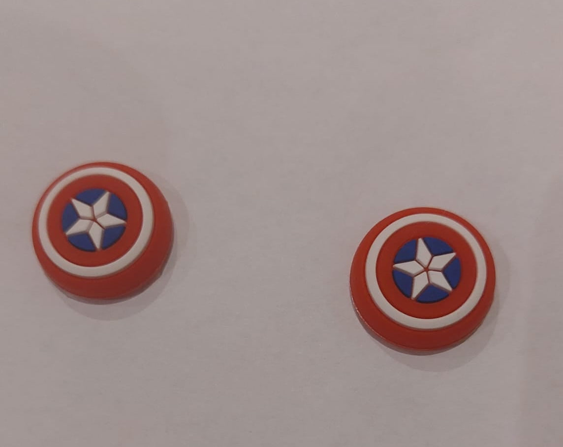 Set of Two Silicone Thumb Stick Grips Controller PS 5, 4, 3, Xbox, Batman, Call of Duty, Mortal Kombat, Captain America, Iron Man, Rat Man