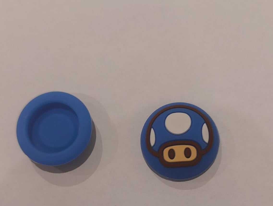 Set of 2 pcs Super Mario Silicone Analog Thumb Grip Stick Set Joystick Cap Thumb stick Cover Caps for Play Station 5 4 Controller ,X-box Thumbsticks Cap