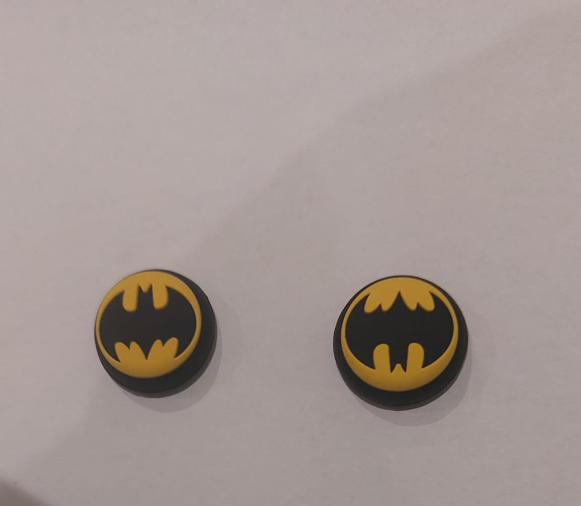 Set of Two Silicone Thumb Stick Grips Controller PS 5, 4, 3, Xbox, Batman, Call of Duty, Mortal Kombat, Captain America, Iron Man, Rat Man