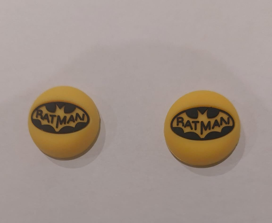 Set of Two Silicone Thumb Stick Grips Controller PS 5, 4, 3, Xbox, Batman, Call of Duty, Mortal Kombat, Captain America, Iron Man, Rat Man