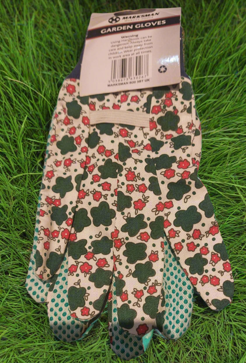GARDEN GLOVES NON SLIP GARDEN,SERVICE,HANDY HOMES COTTON