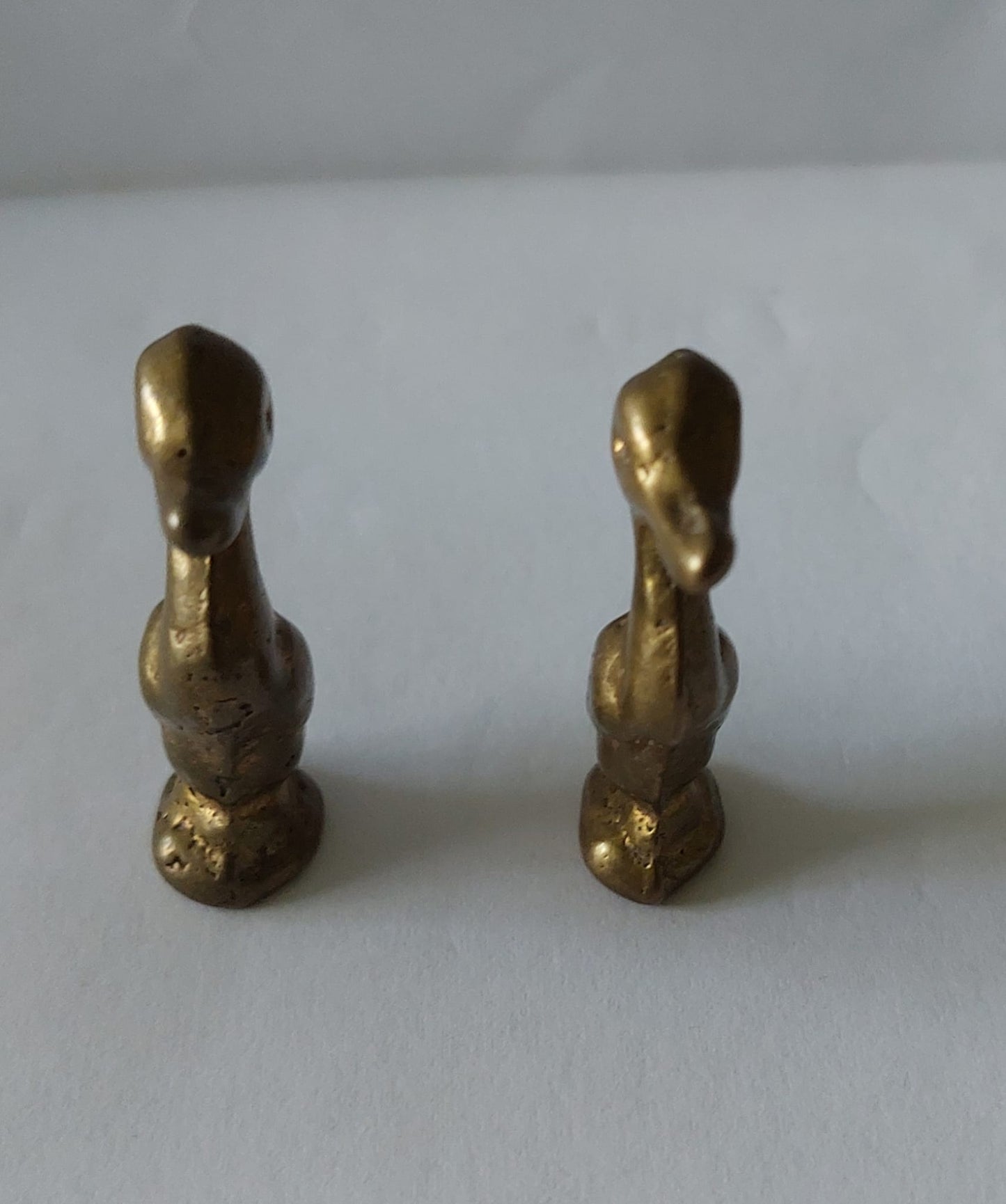Vintage Brass Miniatures Ducks Accessories