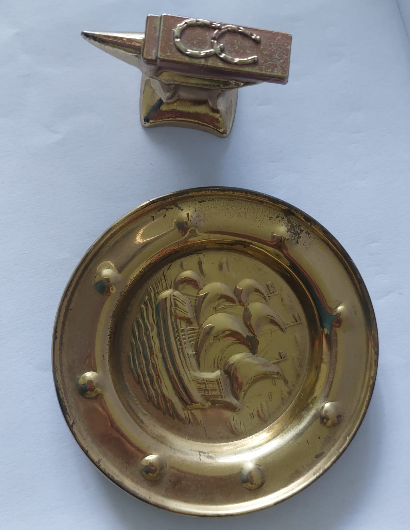 Vintage Brass Set Accessories House