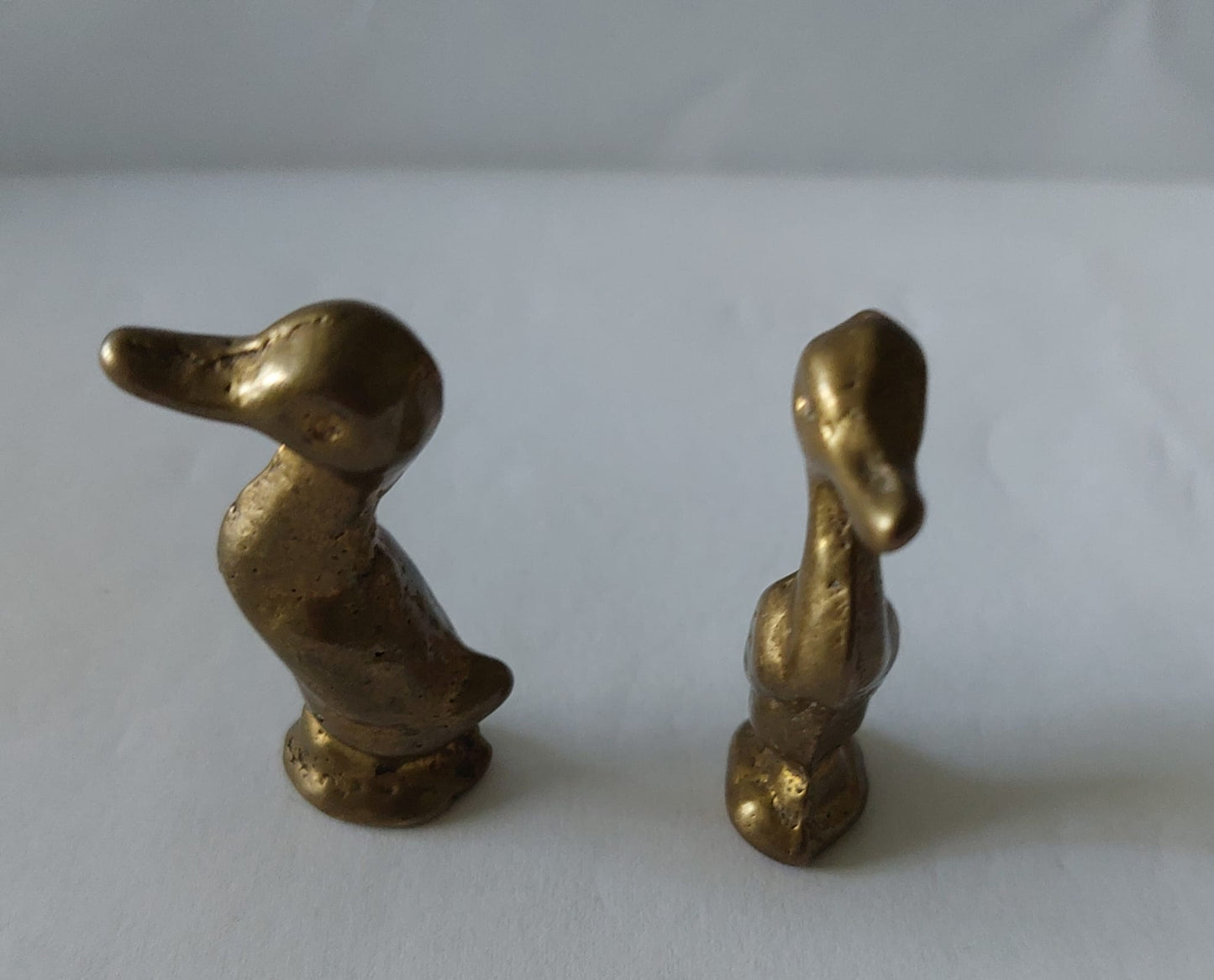 Vintage Brass Miniatures Ducks Accessories