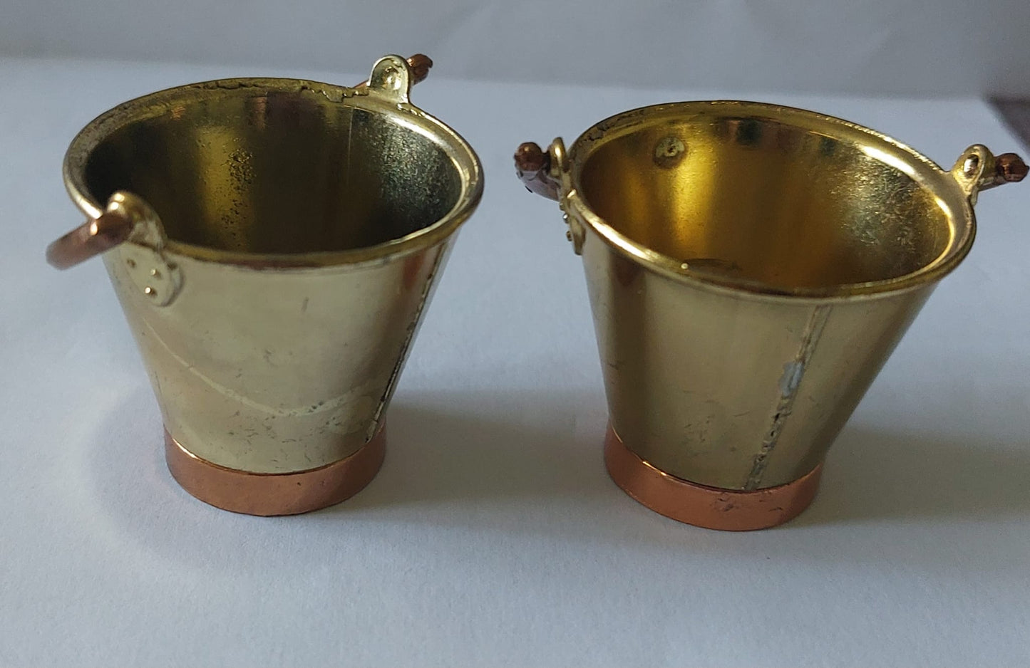 Brass Vintage Miniatures Buckets