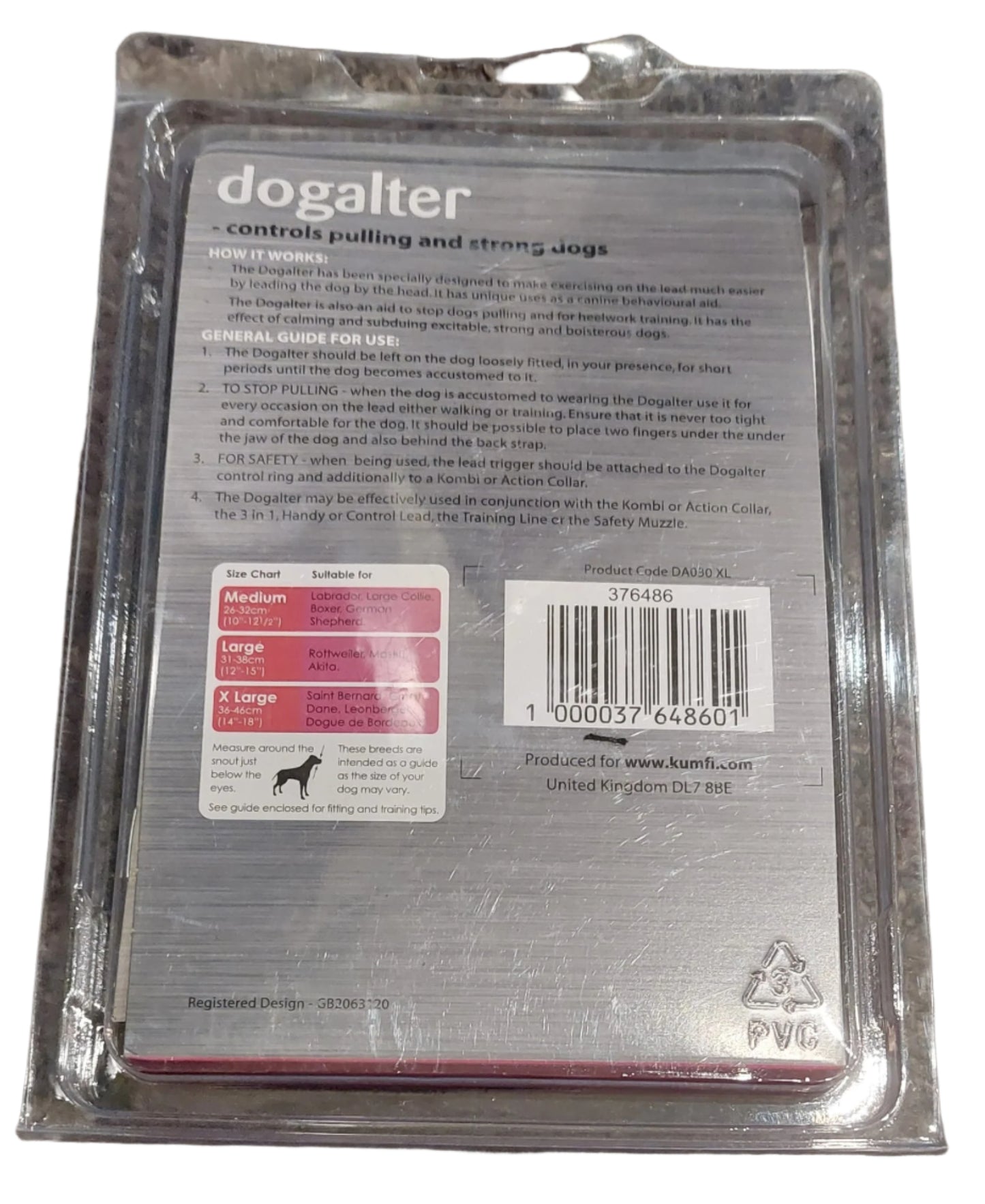 Kumfi Dogalter controls pulling and strong dogs