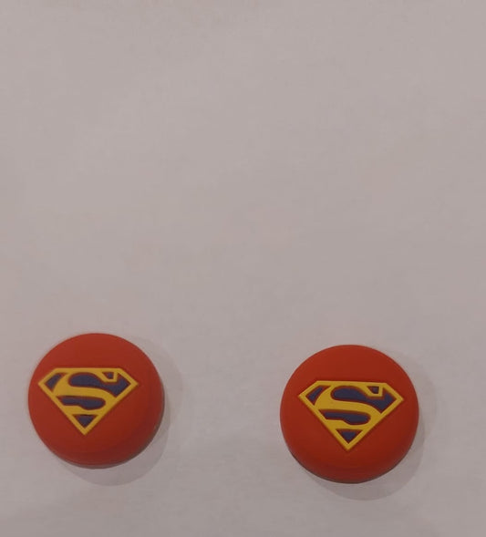 Set of Two Superman Silicone Thumbstick Grip Caps  Controller Protection Play Station 5 , 4,3,XBOX,