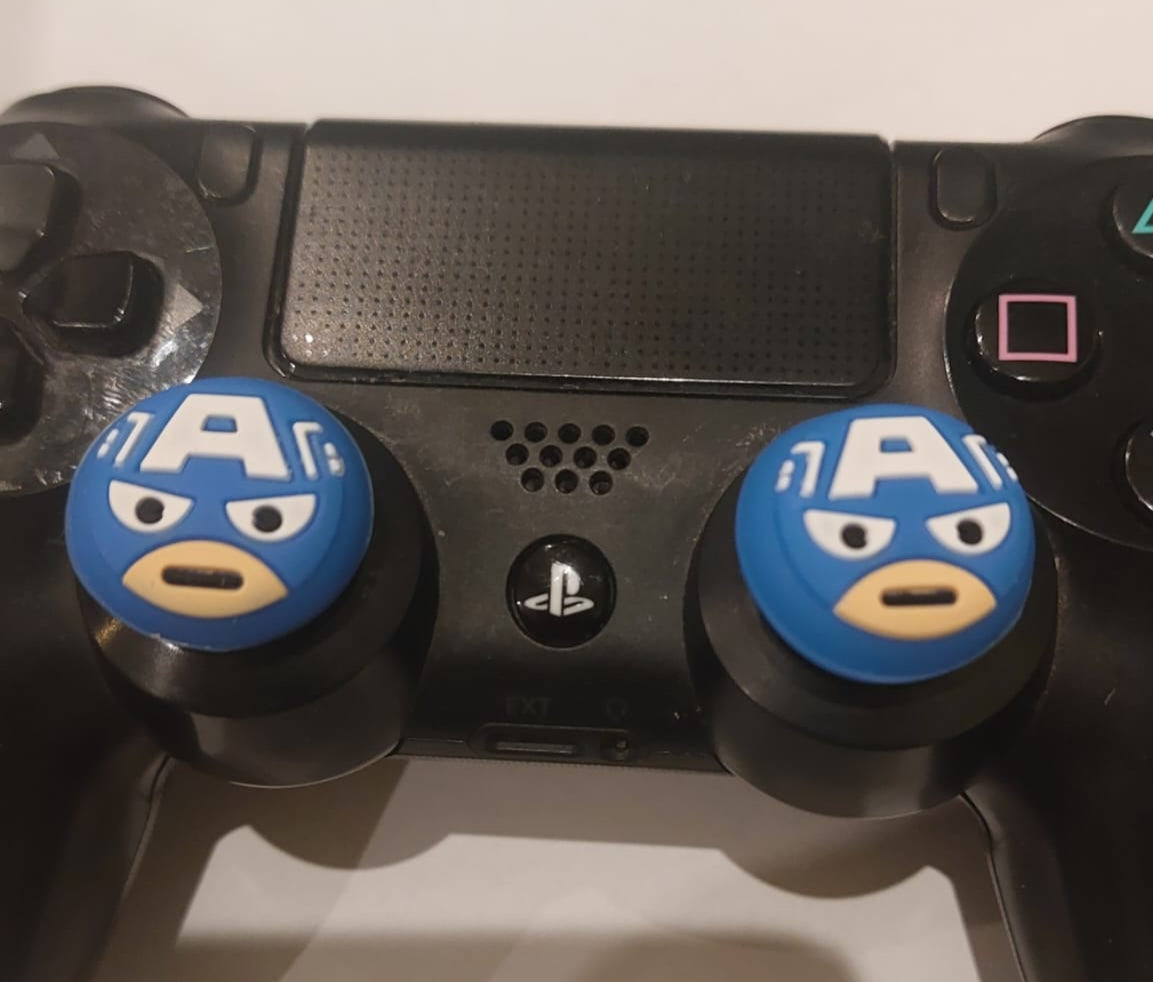 Set of two Captain America ,Avengers  Set of two Silicone Controller Analog PS5 PS4 PS3 Xbox 360 One Switch Pro Thumbstick Caps Silicone Analog Thumb Stick Grips