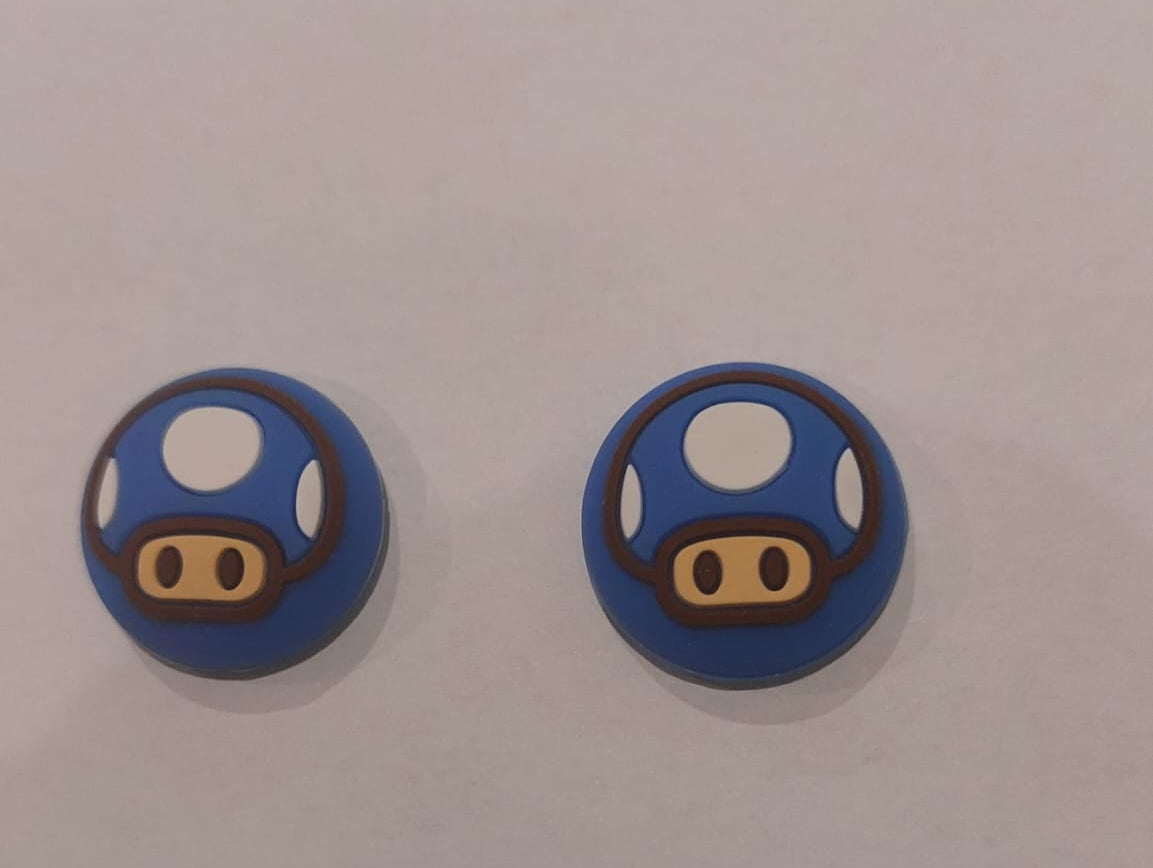 Set of 2 pcs Super Mario Silicone Analog Thumb Grip Stick Set Joystick Cap Thumb stick Cover Caps for Play Station 5 4  Controller ,X-box Thumbsticks Cap