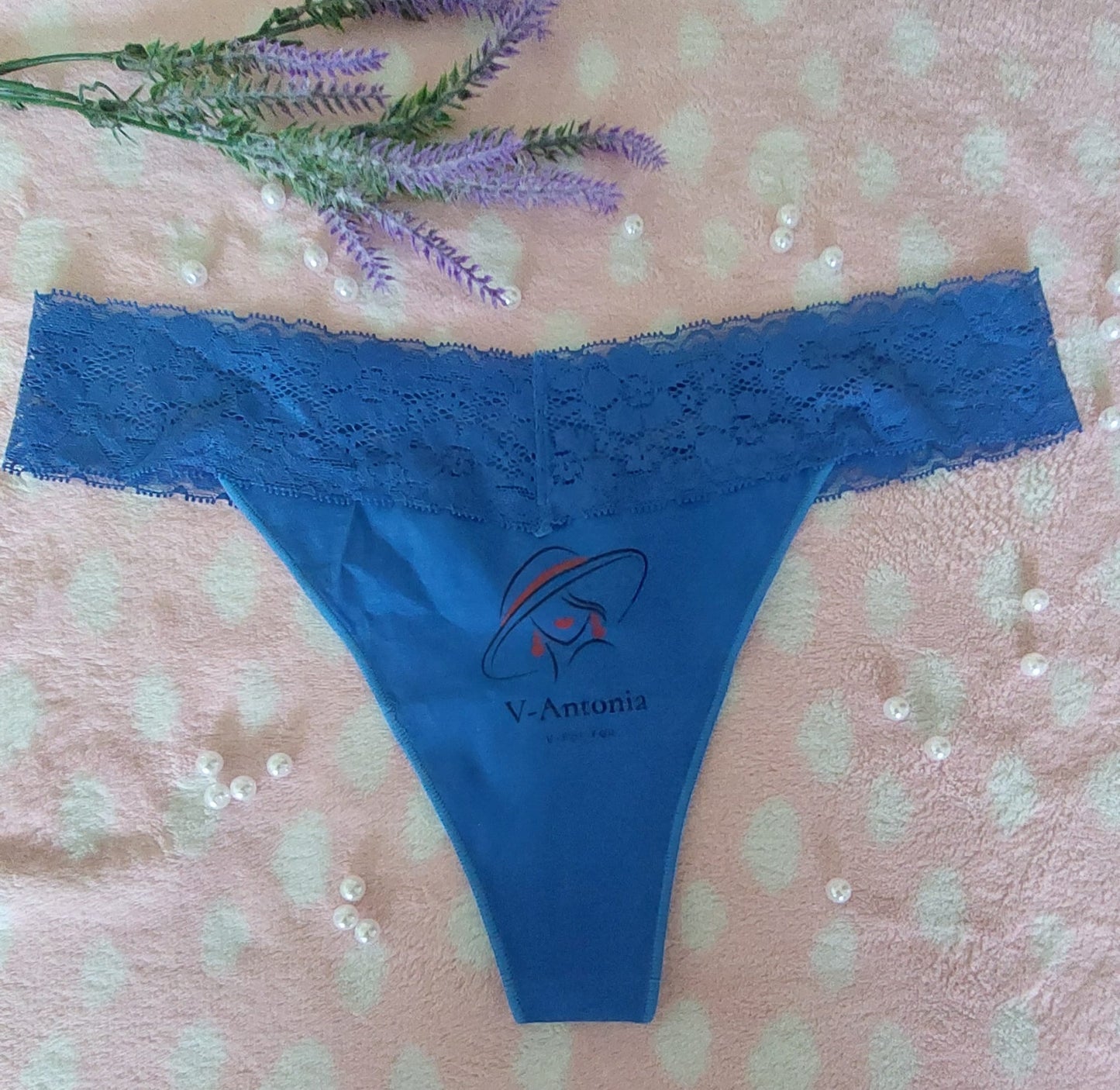 V-Antonia New Brand Women Lace G-String Underwear Women  Thong Cotton, New Design V for you.