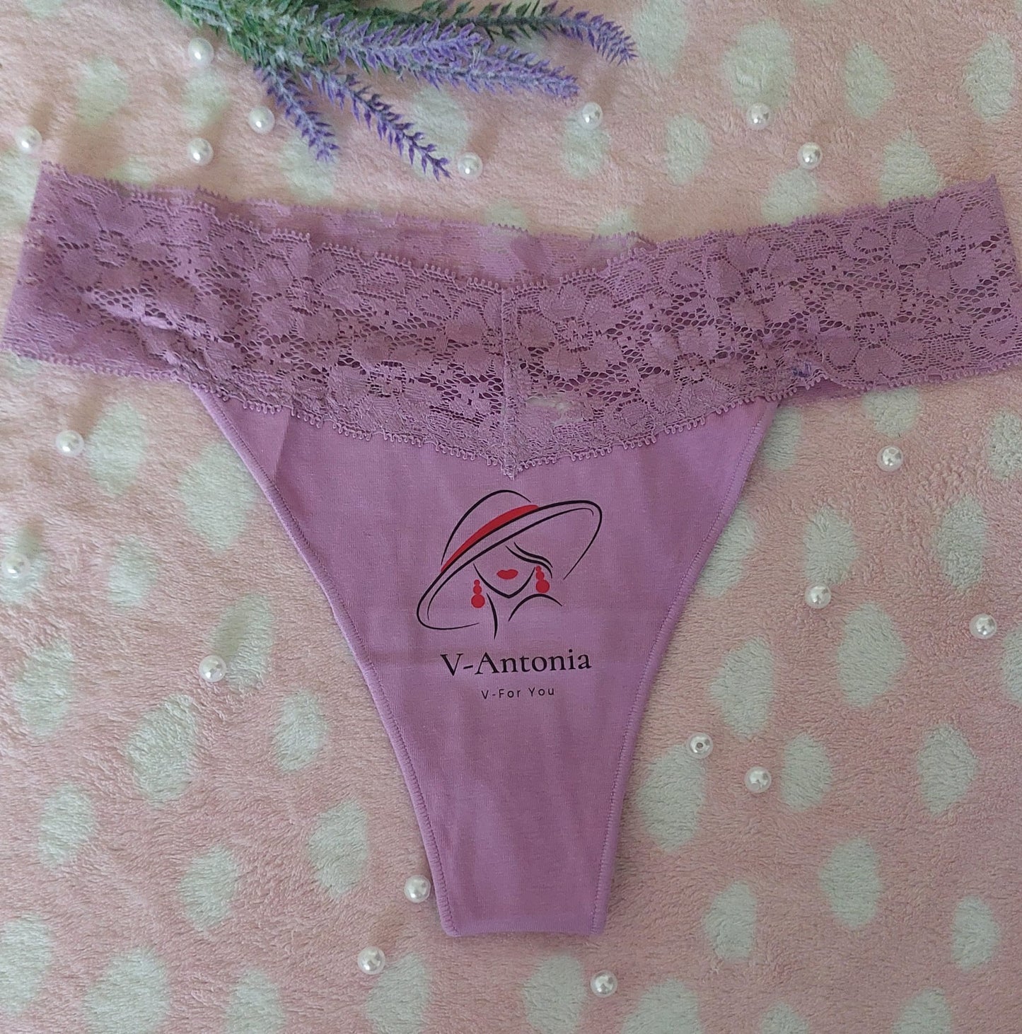 V-Antonia New Brand Women Lace G-String Underwear Women  Thong Cotton, New Design V for you.