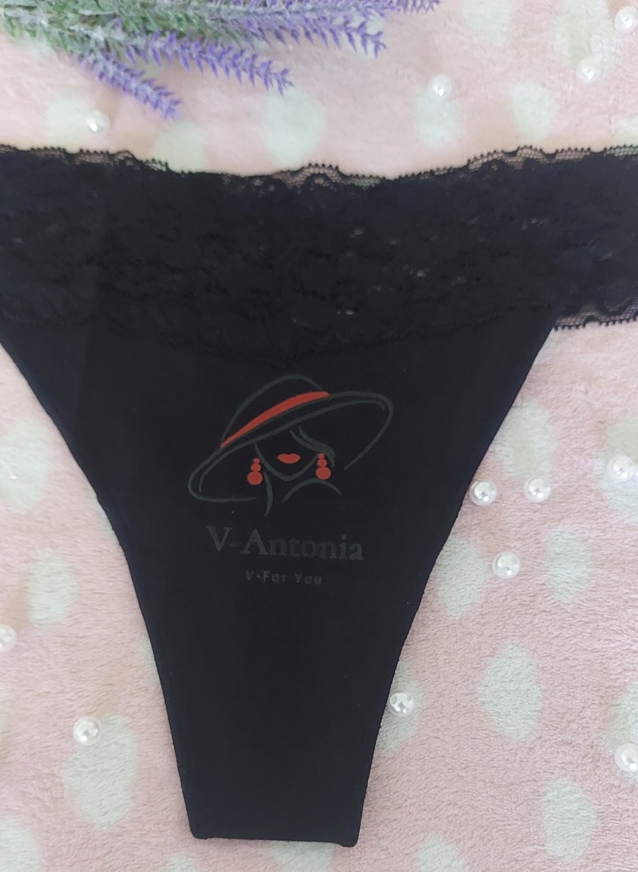 V-Antonia New Brand Women Lace G-String Underwear Women  Thong Cotton, New Design V for you.