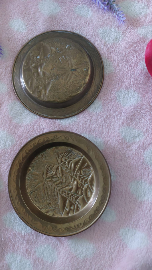 Vintage Brass Figurines, Solid Brass