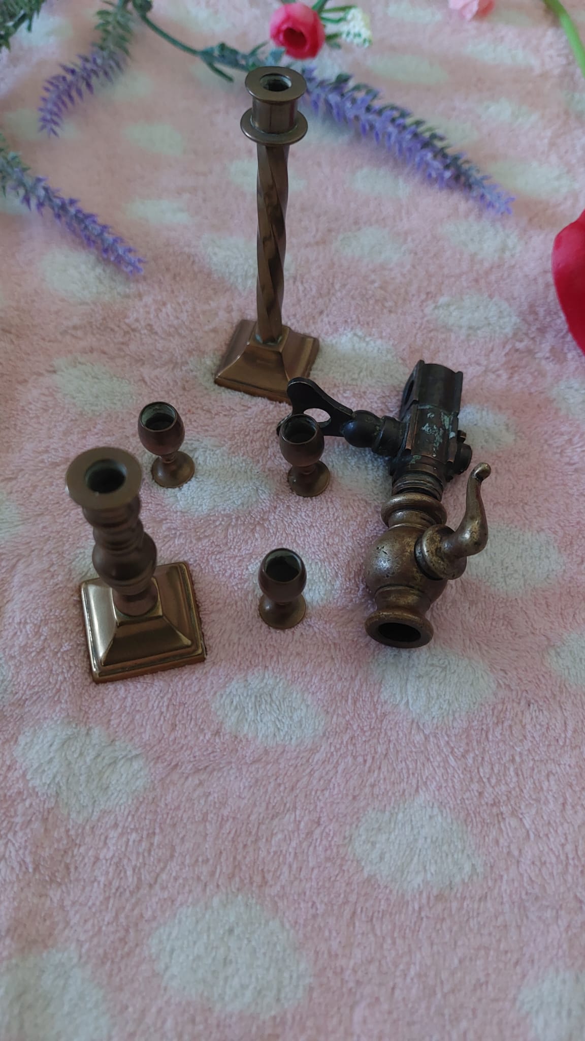 Vintage Brass Figurines, Solid Brass