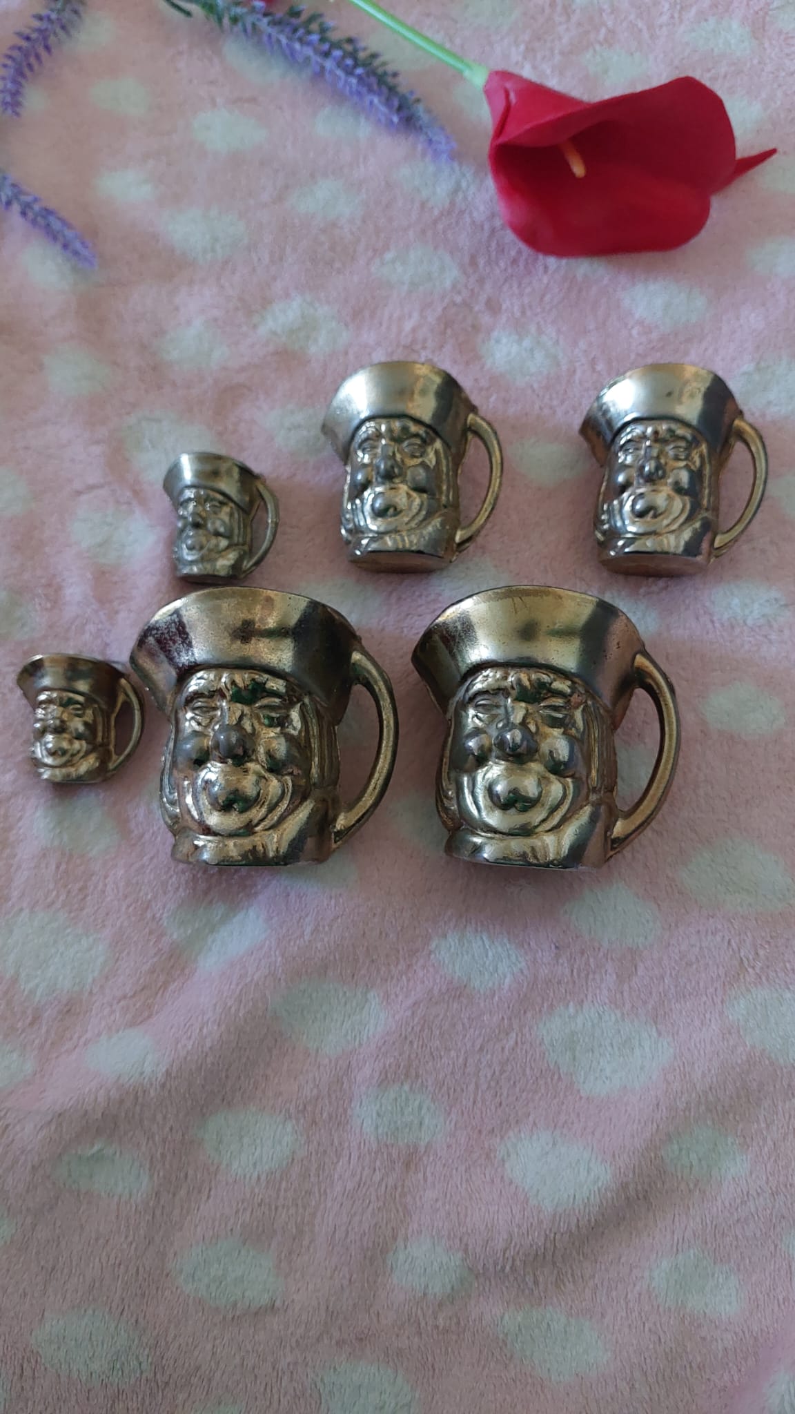 Vintage Brass Figurines, Solid Brass