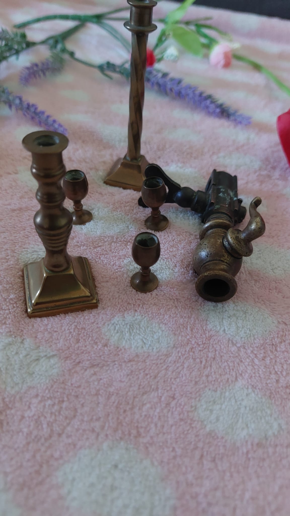 Vintage Brass Figurines, Solid Brass