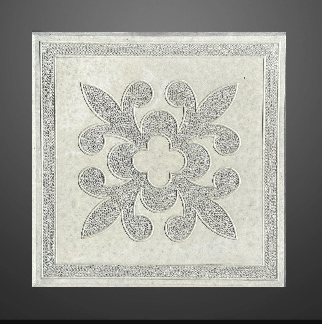 Paving Mould Material SABIC PP,Size 400/400/50 mm,Square Flower Slabs