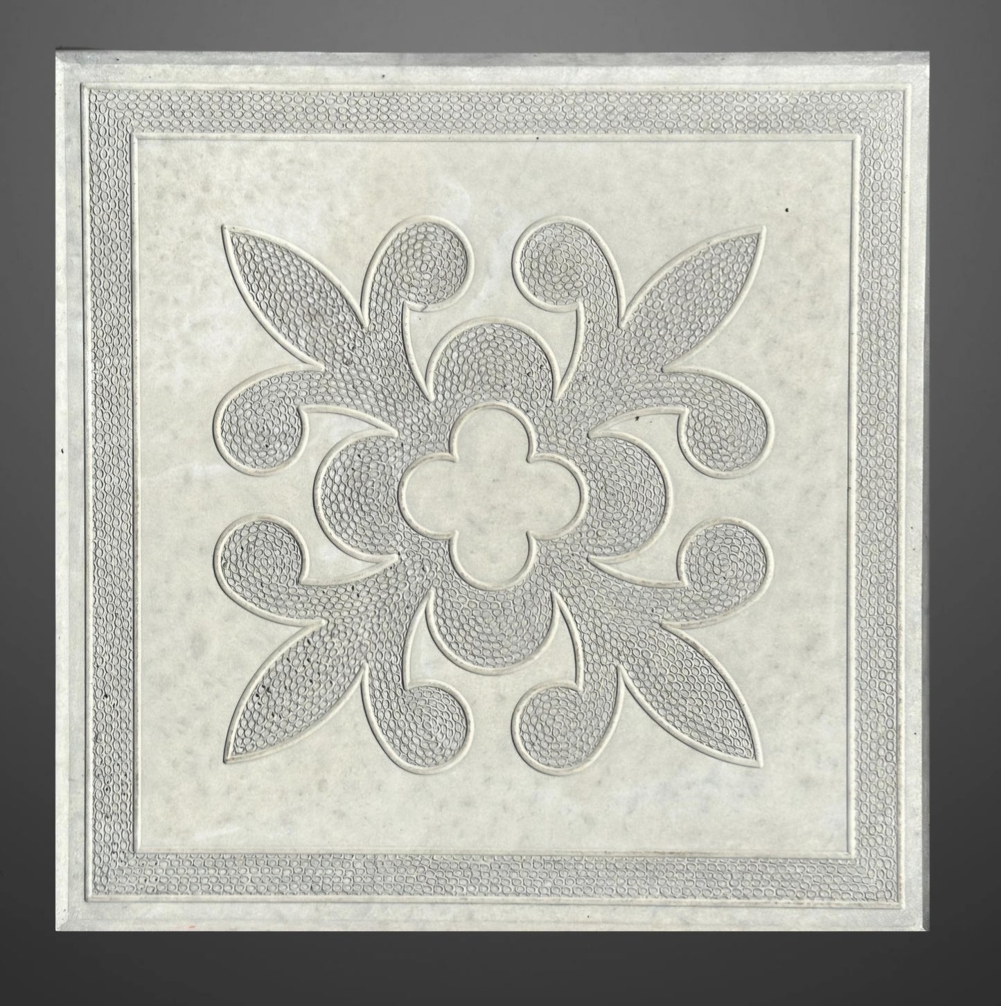 Paving Mould Material SABIC PP,Size 400/400/50 mm,Square Flower Slabs